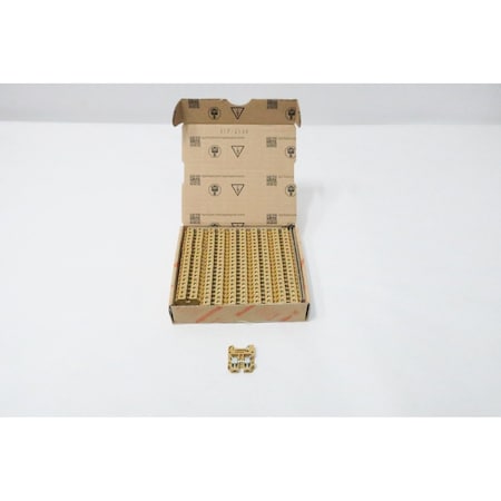 Weidmuller BOX OF 100 TERMINAL AND CONTACT BLOCK, 100PK AKZ 4 KRG